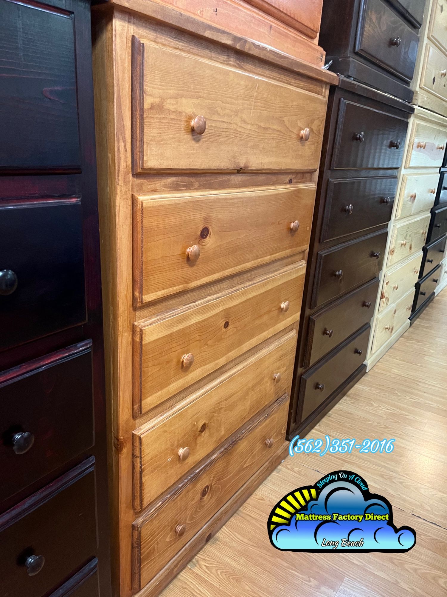 Jumbo 2 Knob Dresser Cajonera Comoda Nueva 