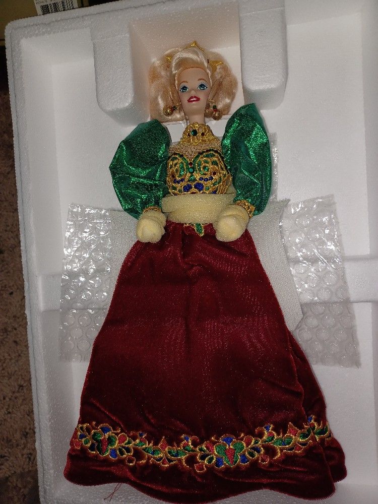 Porcelain 'Holiday Jewel' Barbie Doll