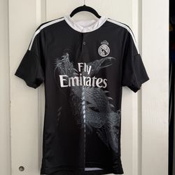 Real Madrid Black Dragon Jersey Size S