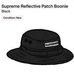 Supreme Reflective Patch Boonie Black