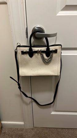 Karl Lagerfeld White Leather Tote Bag