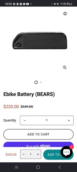 BEAR EBIKE BATTERY ITSELF $200