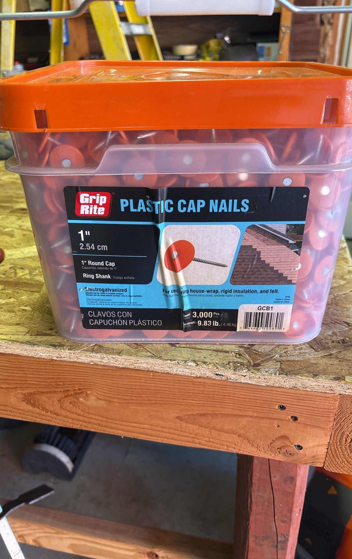 1 Inch Plastic Cap Nails