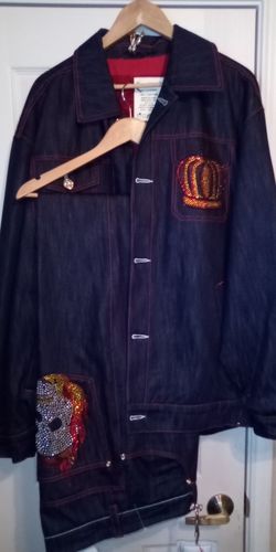 Denim Skull Matching Set