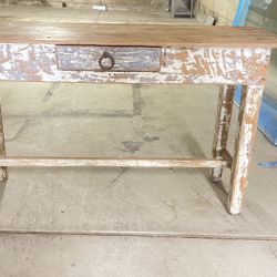 Rustic Vintage Console Table 