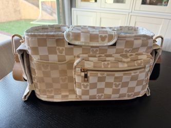 Mickey Checkered Stroller Caddy