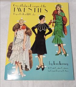 intage 1983 Great Fashion Designs of The Twenties Paper Dolls in Full Color by Tom Tierney