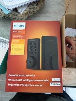 Philips Built-in Wi-Fi fingerprint keypad smart deadbolt with door handle