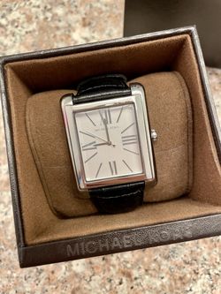Black Leather Michael Kors MK Watch ALMOST Brand New