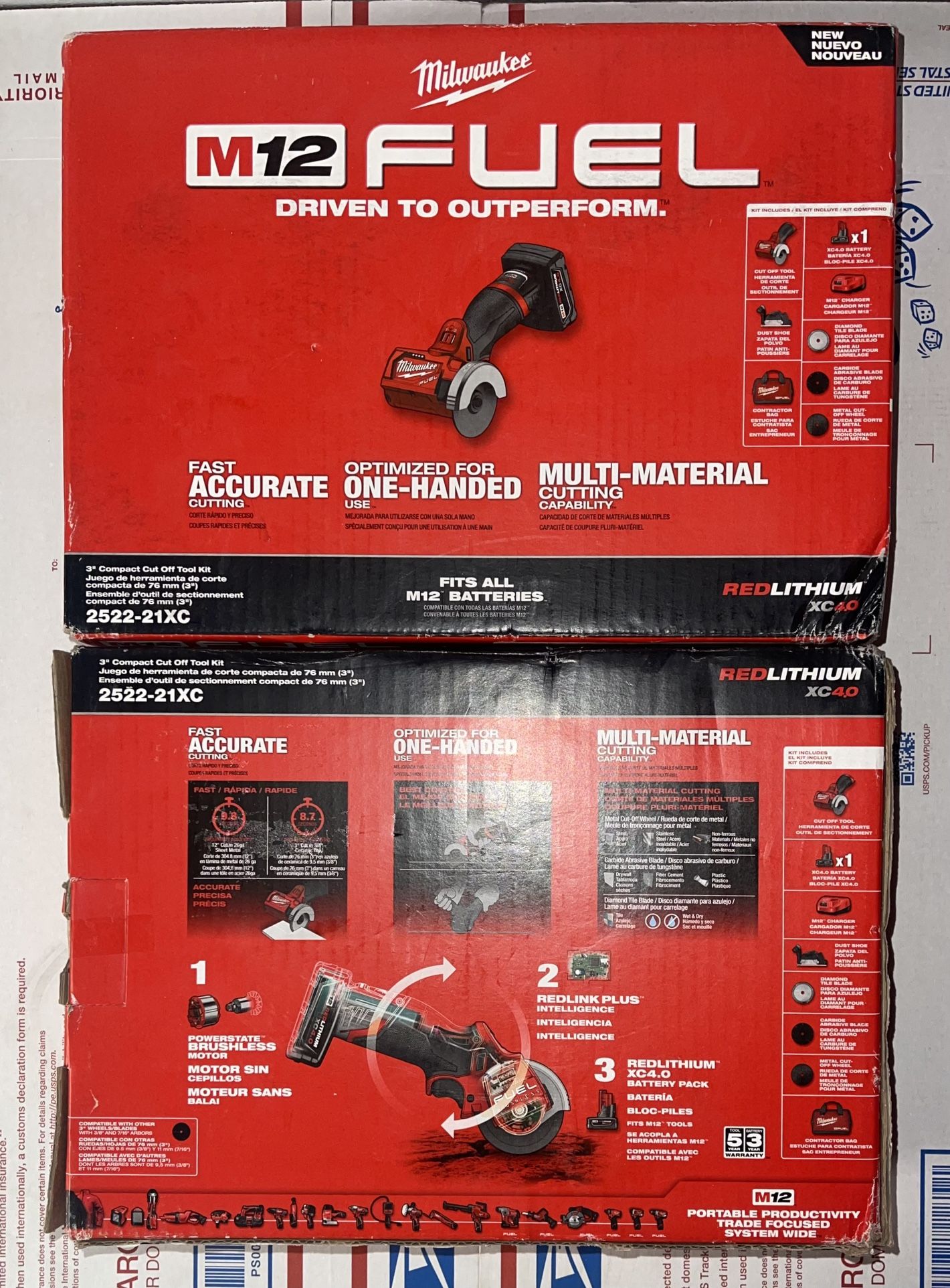 Milwaukee M12 Fuel 3” Compact Cut Off Tool Kit. Model #2522 21XC