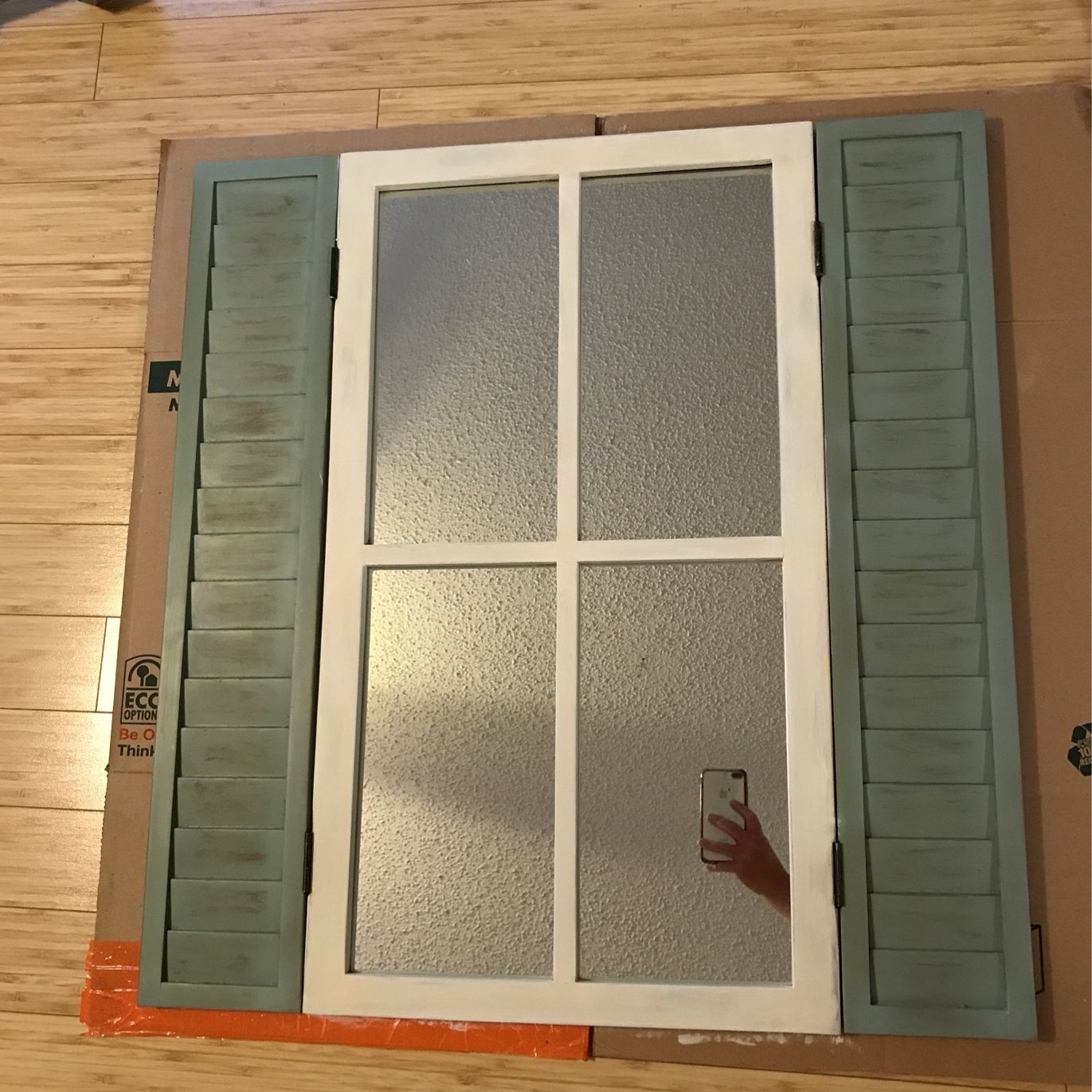 Coastal Or Farmhouse Shutter Mirror