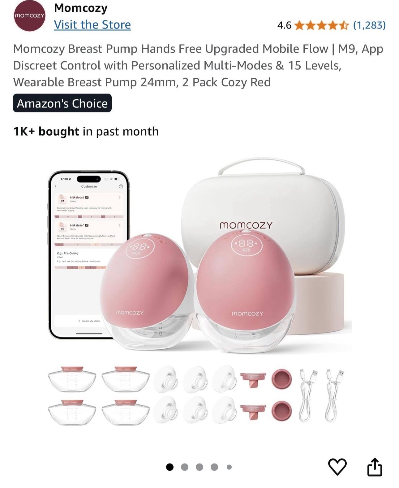 Mom Cozy Breast Pump M9