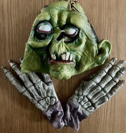 Vintage FRANKENSTEIN Mask & Ghouls Hands