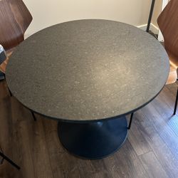 Granite Room and Board Cafe/Kitchen Table, Round 36” Top