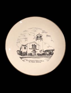Vintage Grace Lutheran Church LA Collector Plate