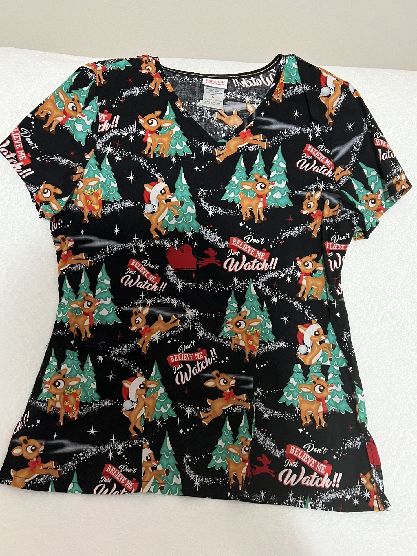 Christmas Scrub Shirt 