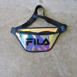 FILA Crossbody Clear Holographic Special Edition Crossbody Fanny Pack Waist Belt Bag  