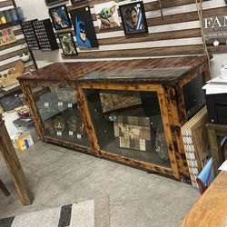 Display case with lights