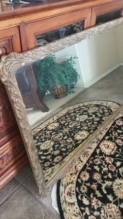 Very large vintage mirror