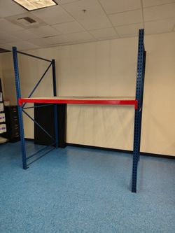 FREE metal pallet shelf.