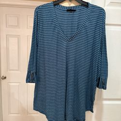 Women’s Striped Blue Blouse 