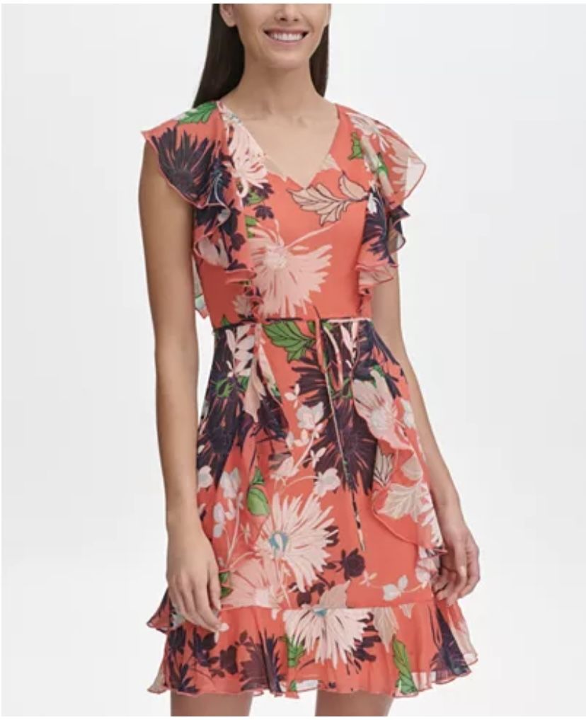 Brand new woman’s Tommy Hilfiger pink floral dress up for sale