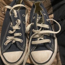 Blue Converse Sz 13 Kids Used Only To Try On 