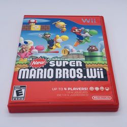 New Super Mario Bros. Wii Nintendo Wii 2009 Complete CIB TESTED