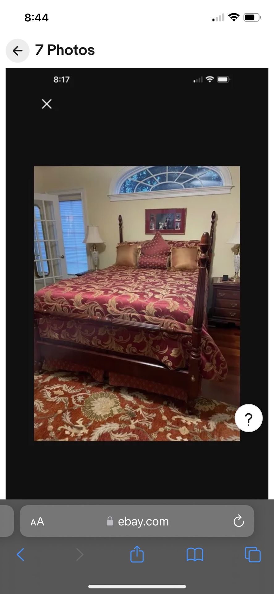 Antique Cherry Bedroom Set 