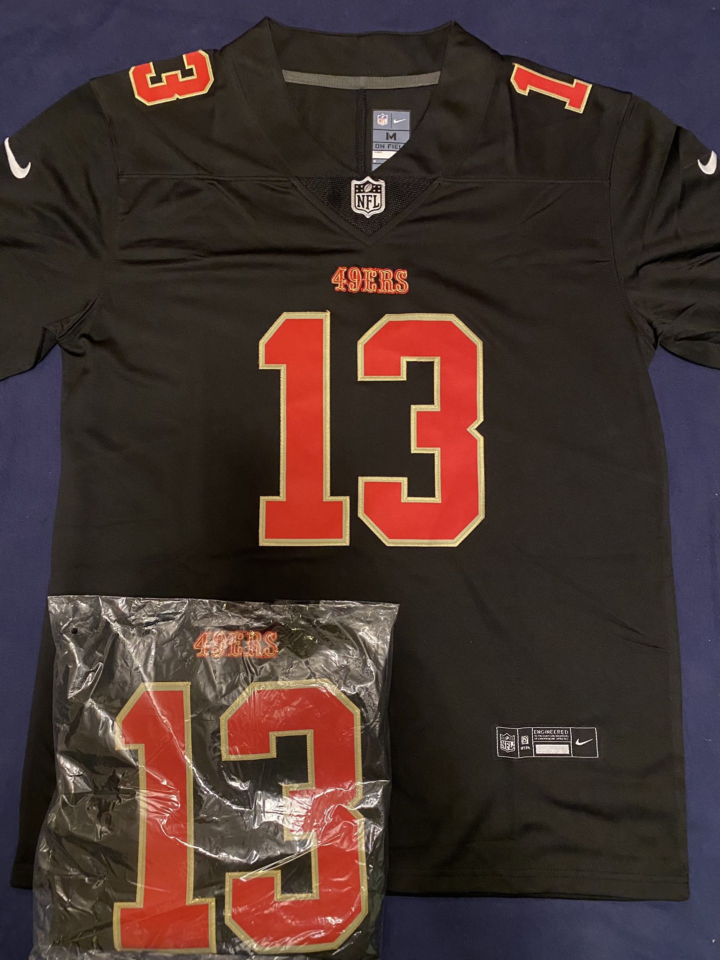 San Francisco 49ers #13 Brock Purdy Game Jersey β Carbon Black π