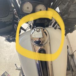 From a gas cap gas cover for a 2015 Harley Rd. glide special