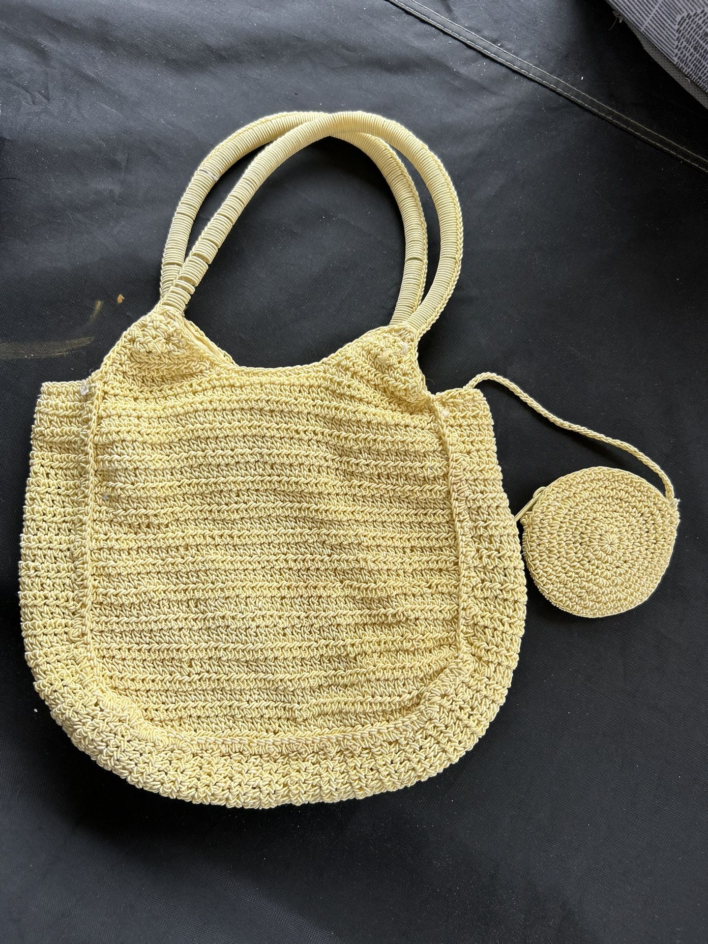 YELLOW BEACH BAG