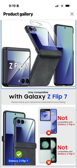 Grey Case for Samsung Z flip 7