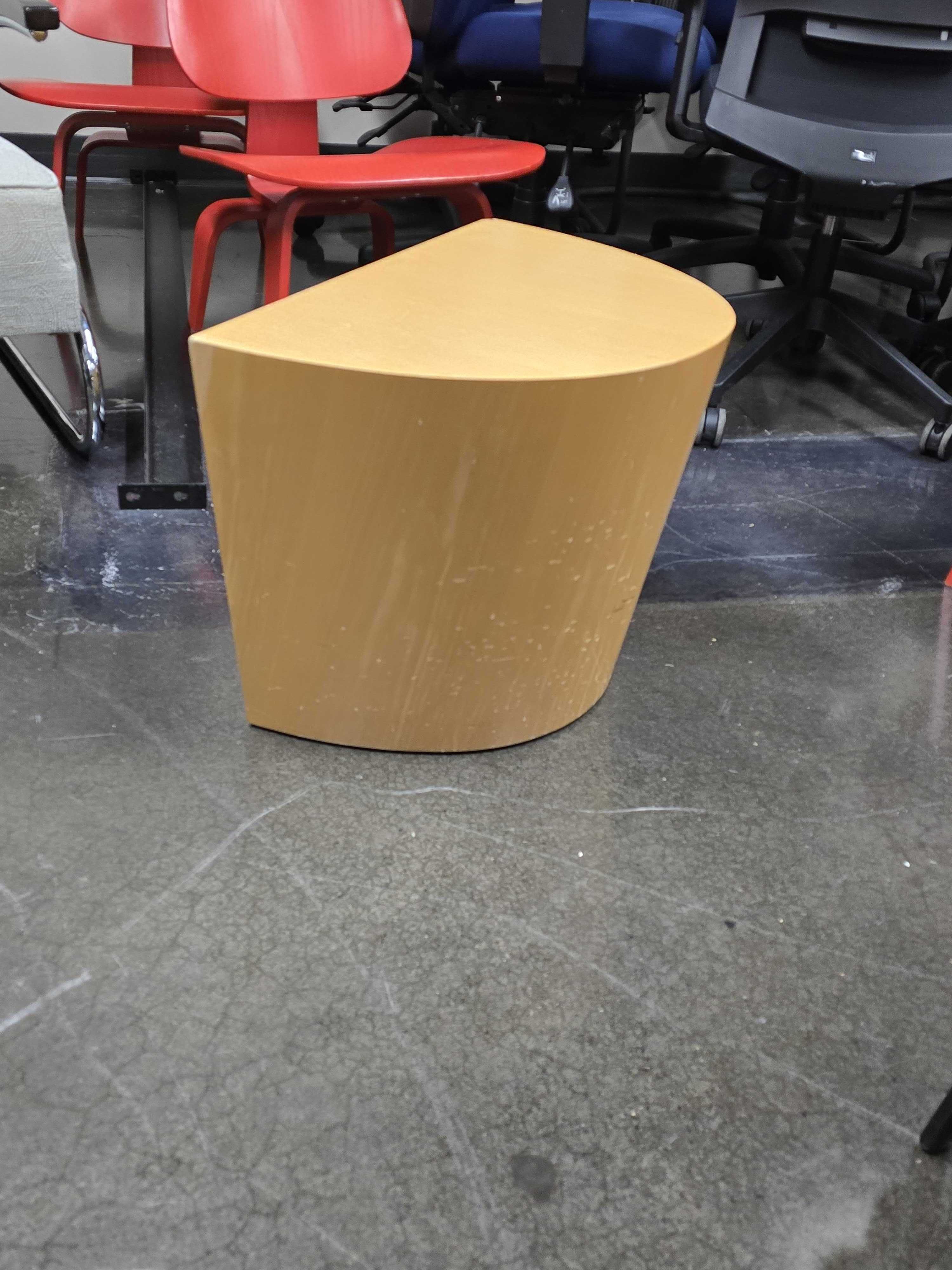 Rustic Half-Log End Table