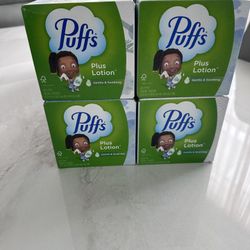 Puffs Plus Lotion Facial Tissues Bundle Of 4 