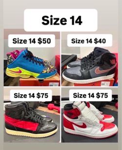 Nikes & Jordan’s size 14 man