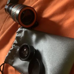 Transform Your iPhone Photography: Fish Eye & Long Lens Attachments for Sale!