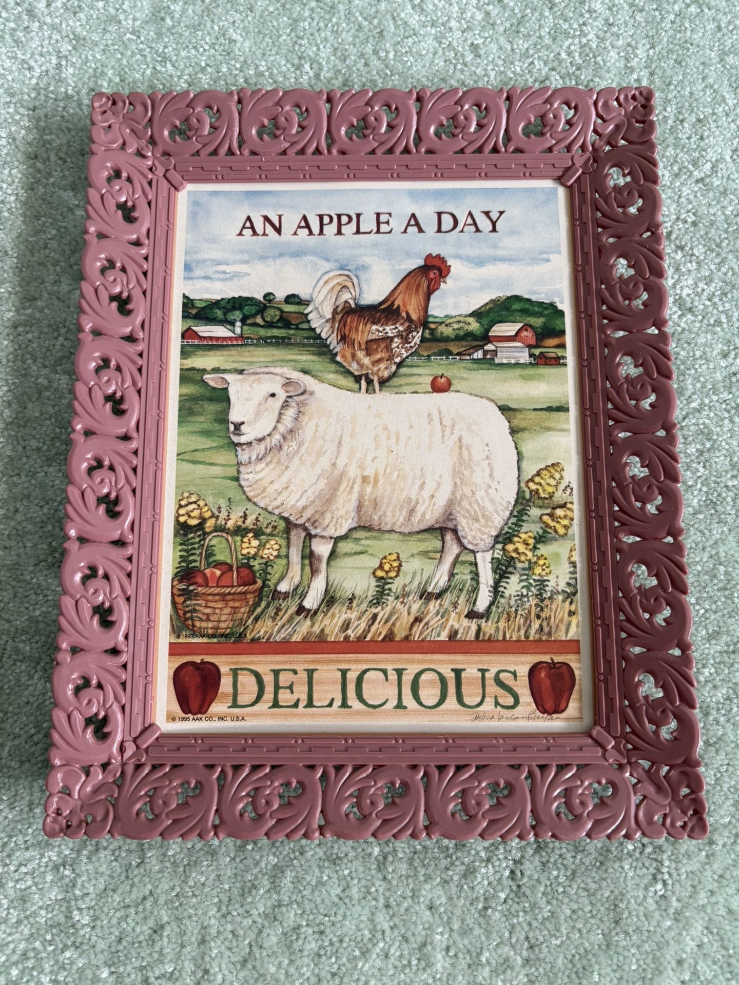 An Apple A Day By Deborah Jordan Bryan Framed 6“ X 8“