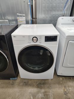 7.4 cu. ft. Large Capacity Front Load Gas Dryer -White