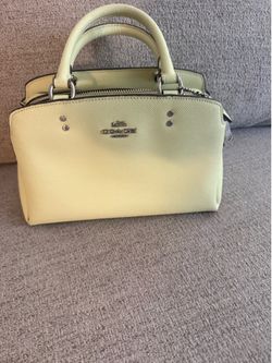 Light green coach bag