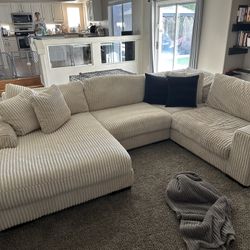 Dolly White 5 Piece Sectional Couch  