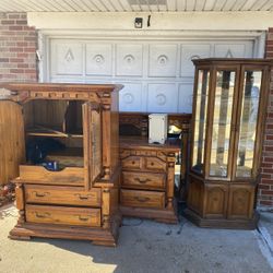 Armoire and Dresser with mirror