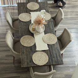 7pcs Dining Table 