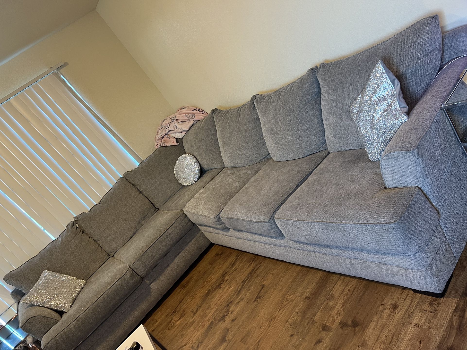 Grey sectional