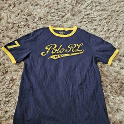 Polo Ralph Lauren Ringer T-Shirt XL (16)Boys Polo RL NYC 7 Navy Yellow.  
STILL AVAILABLE