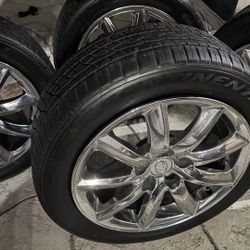 lexus ls460 ls460l ls rims wheels chrome oem continental tires