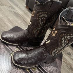 Authentic Ostrich Leather Boots 