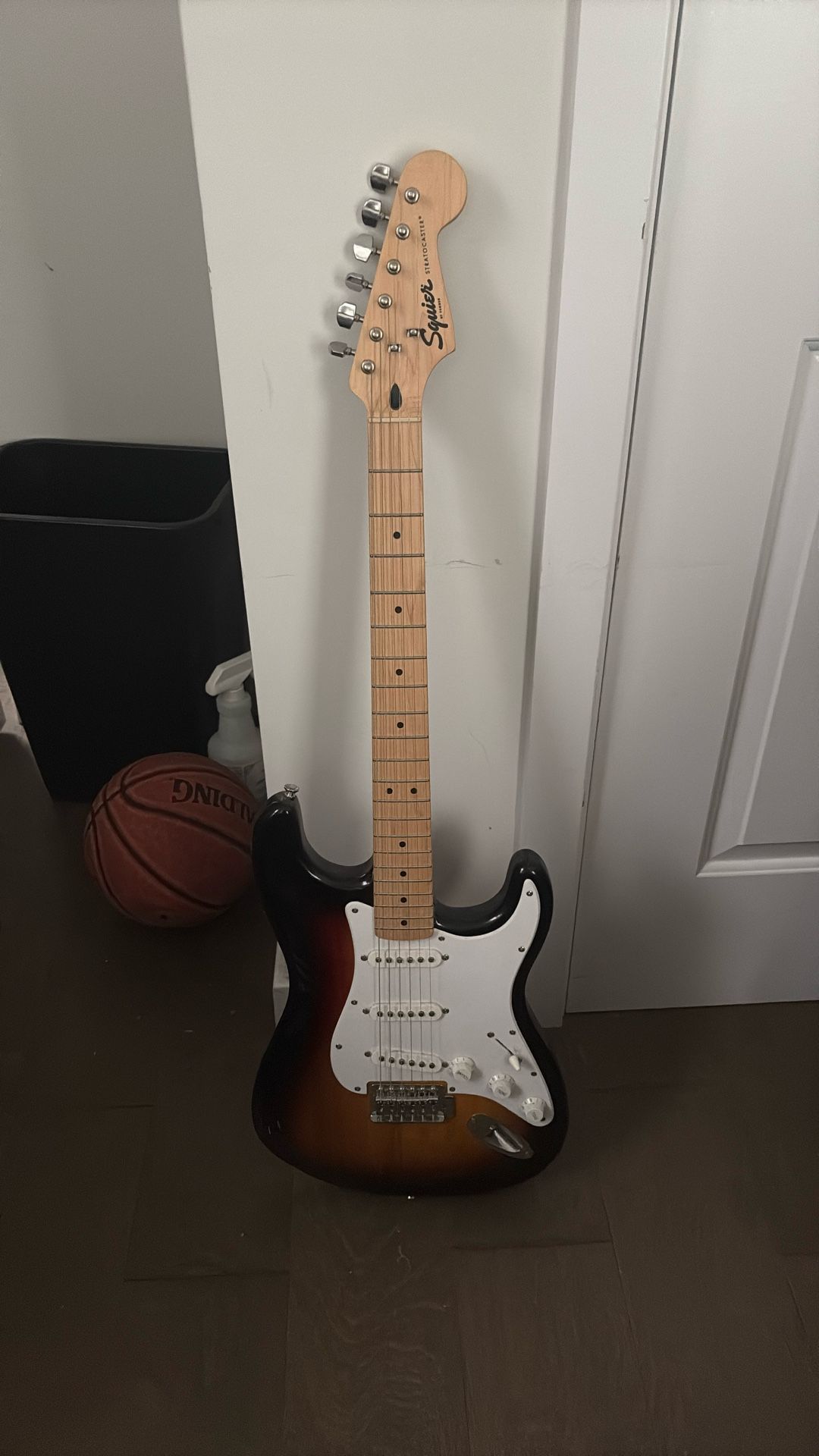 Squier by Fender Stratocaster Electric Guitar – Sunburst Finish