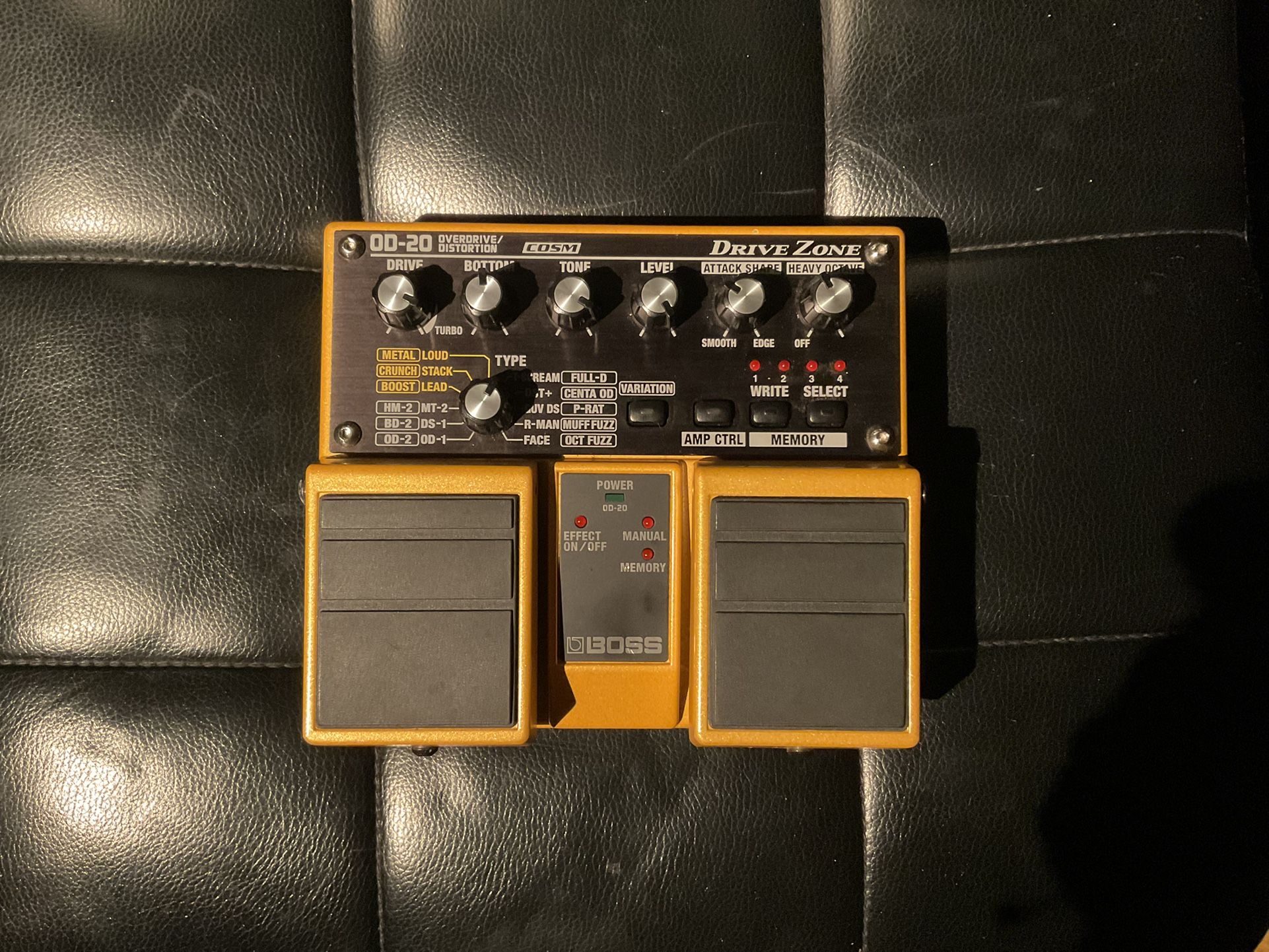 BOSS OD 20 DRIVE ZONE OVER DRIVE DISTORTION PEDAL