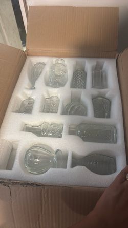 Small glass vases
